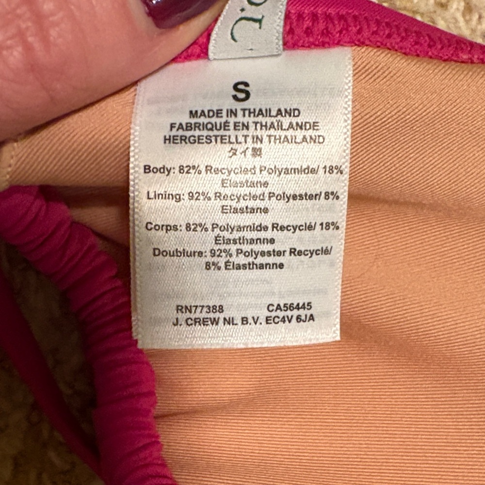J. Crew Pink Bikini Top - Picture 3 of 4